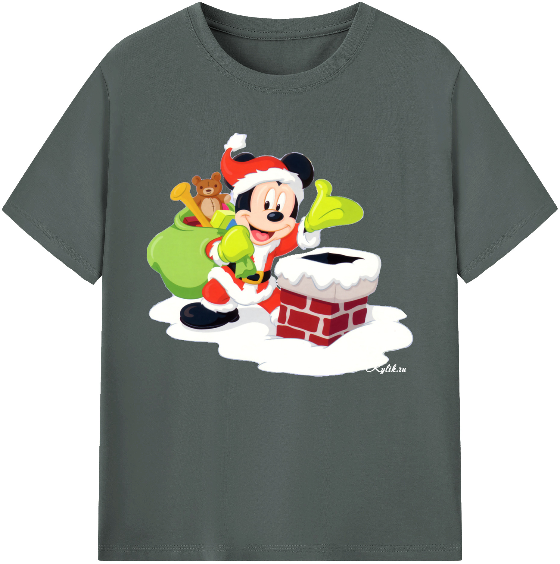 ミッキーマウス Mickey Mouse 綿100％ メンズ半袖Tシャツ｜肌触りやわらか＆通気性